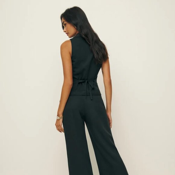 NWT Reformation Taryn VEST ONLY - Black Size 0 - Picture 3 of 8